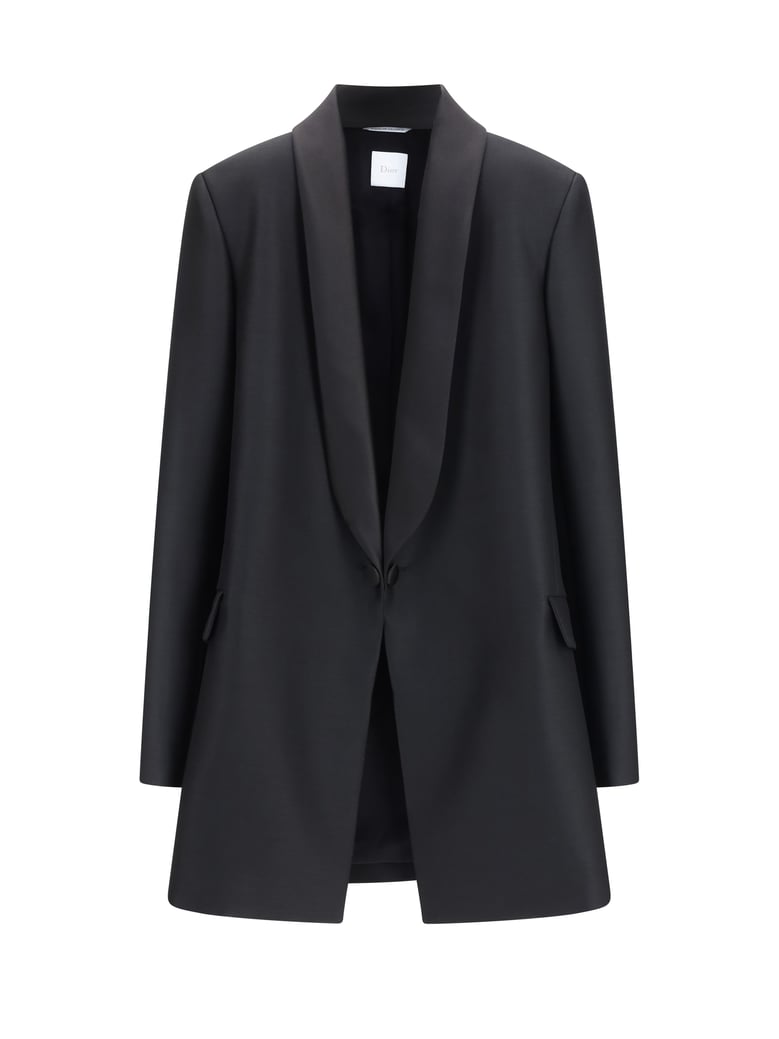 jacket silk-blend black by Selfnex