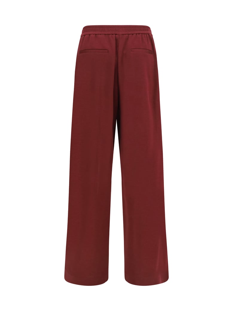track pants cotton-silk cabernet by Selfnex