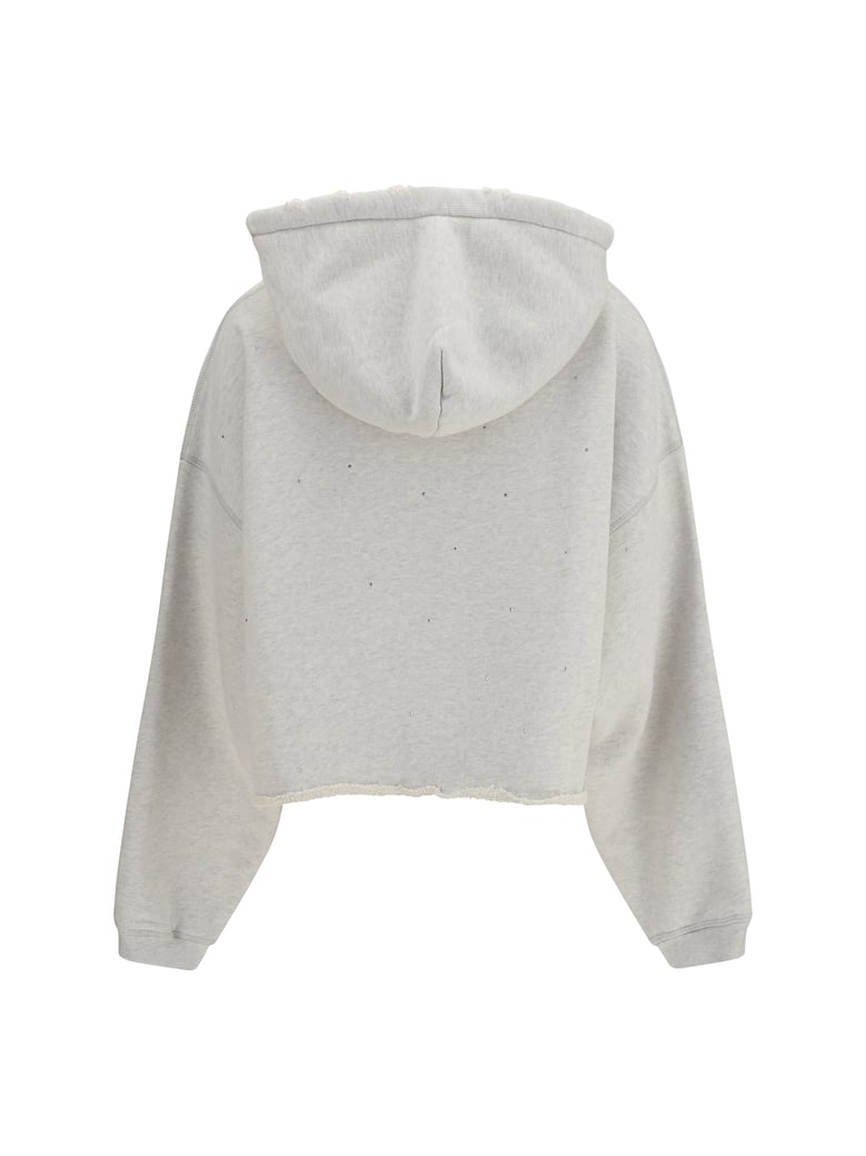cropped hoodie star vintage grey by Selfnex