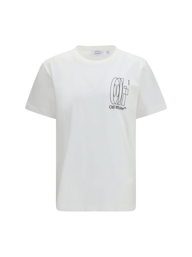 t-shirt big double arrow white by Selfnex