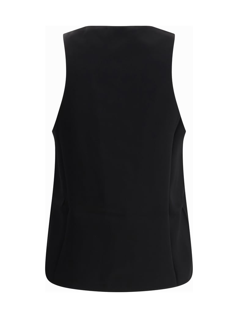 sleeveless top black by Selfnex