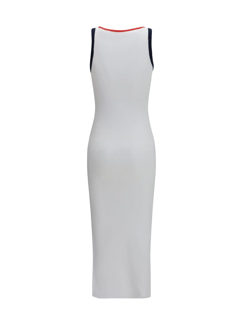 midi dress ribbed cotton multicolour by Selfnex