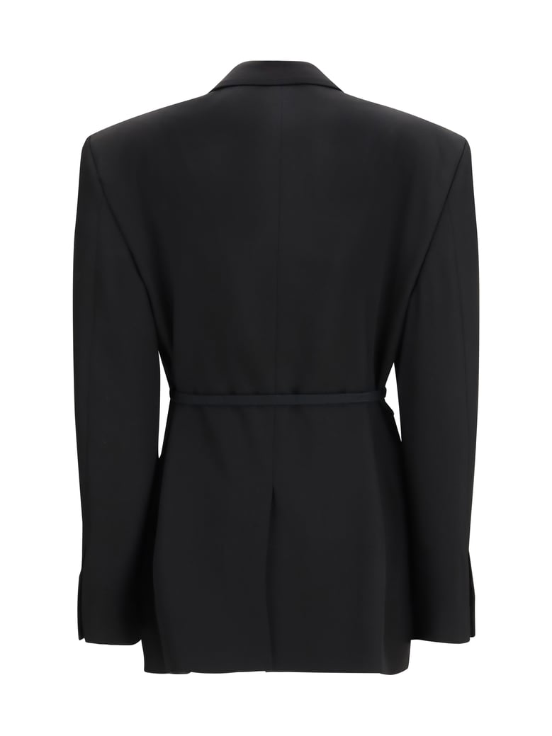 tailored jacket barathea wool black by Selfnex