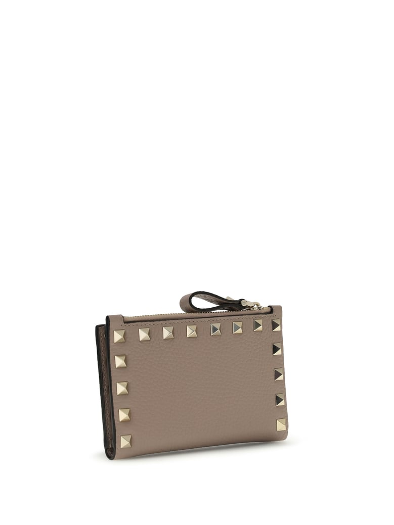 card holder rockstud powder calfskin by Selfnex
