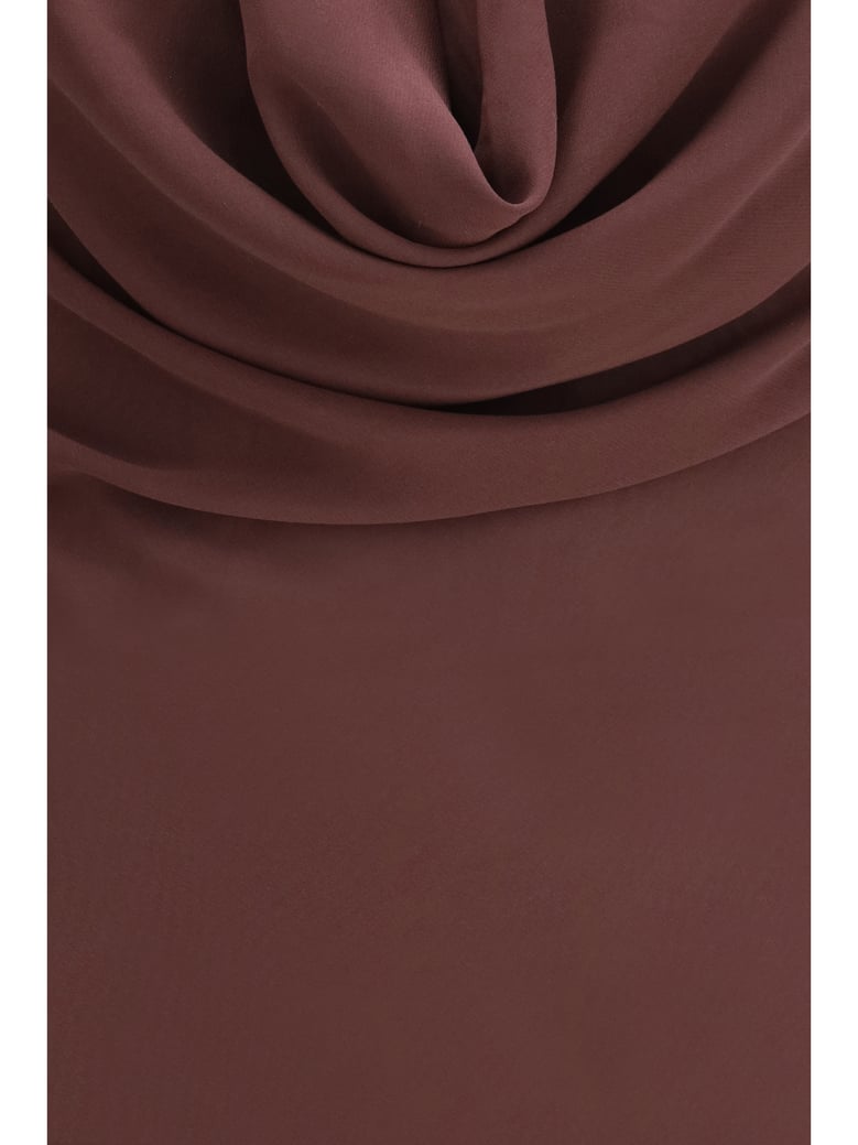 long dress minerva aubergine by Selfnex