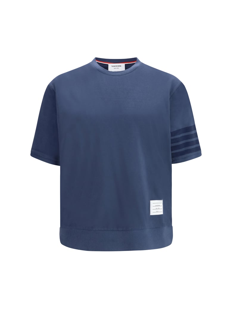 cotton t-shirt 4-bar navy by Selfnex