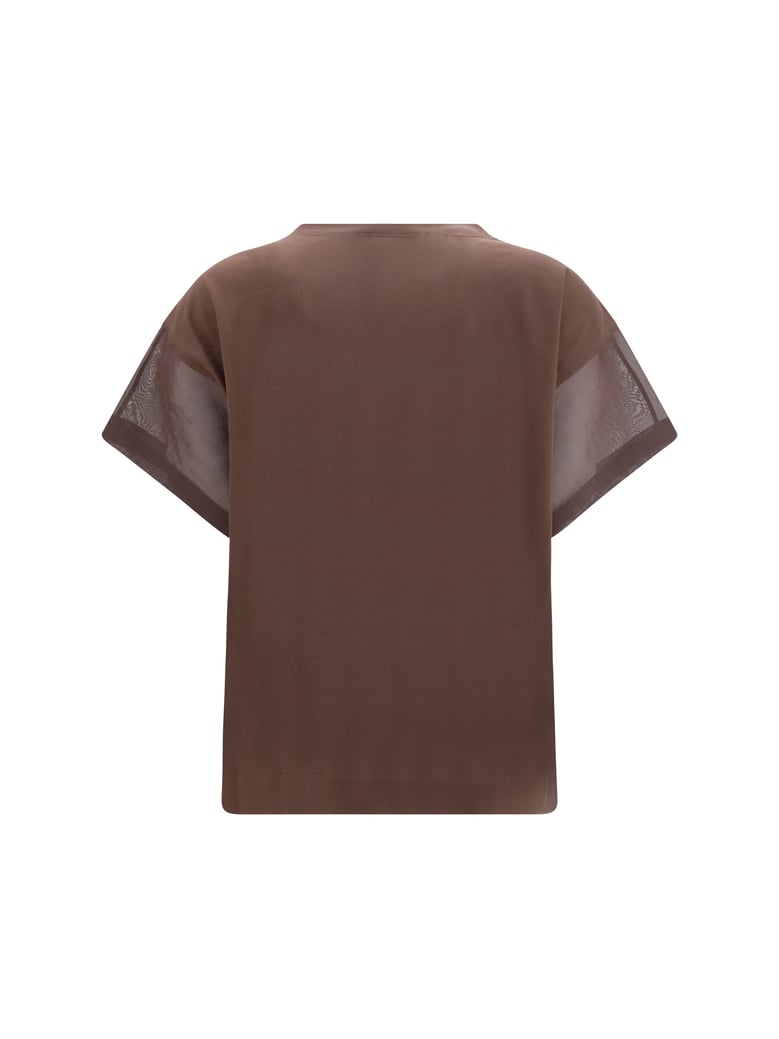 cotton t-shirt dark brown by Selfnex