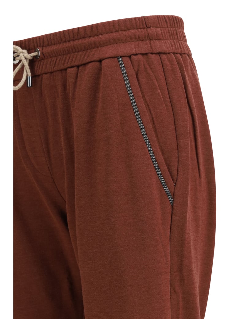 cotton pants bordeaux/feather by Selfnex