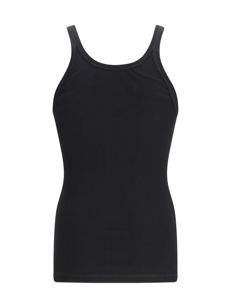 tank top printed cotton black by Selfnex