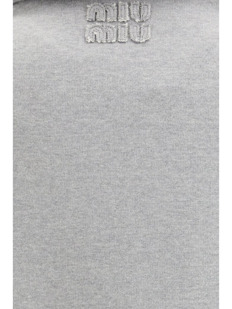 sweatshirt with oblique zip grey by Selfnex