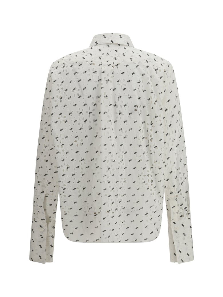 shirt broderie anglaise optic white/black by Selfnex