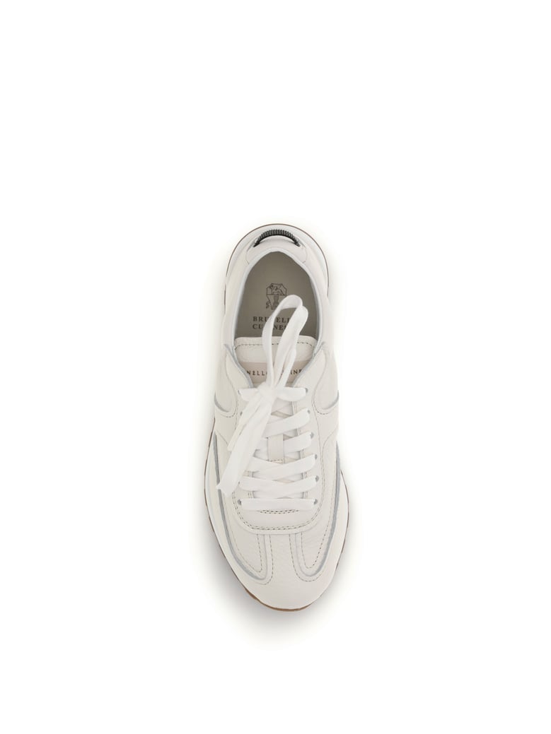 leather sneakers butter by Selfnex