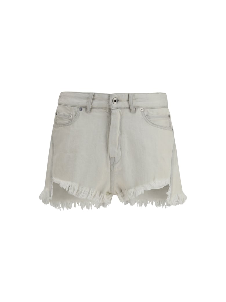shorts temple bias cutoffs milk denim by Selfnex