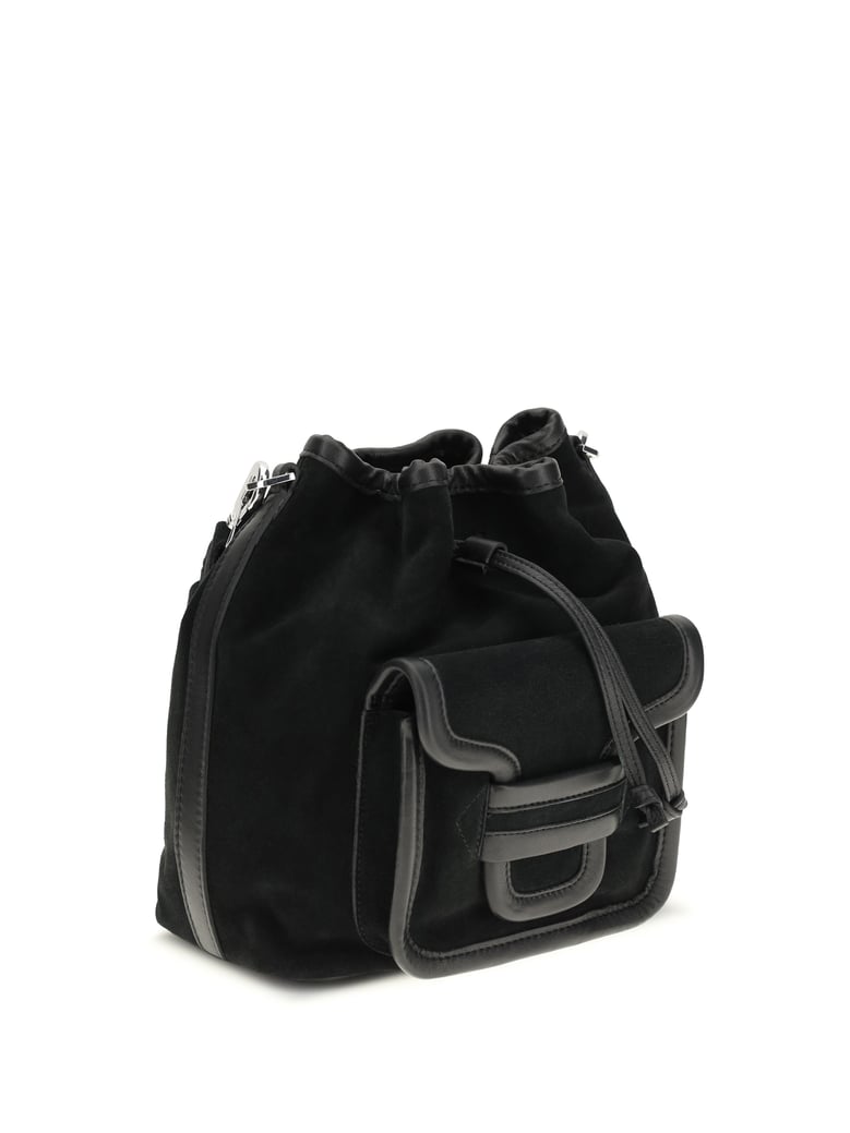 bucket bag alpha black calf by Selfnex