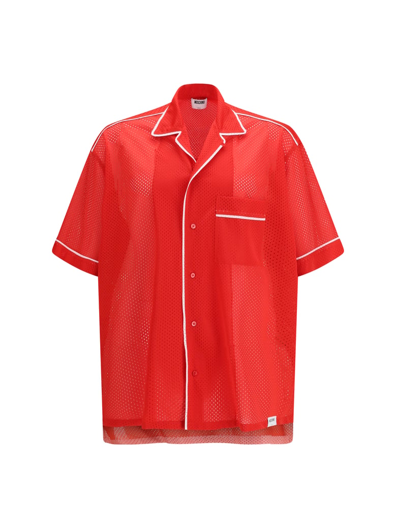 shirt in technical mesh with reversed 22 print by Selfnex