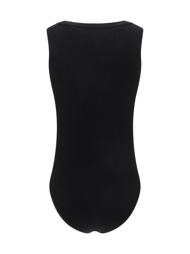 bodysuit ribbed viscose black by Selfnex