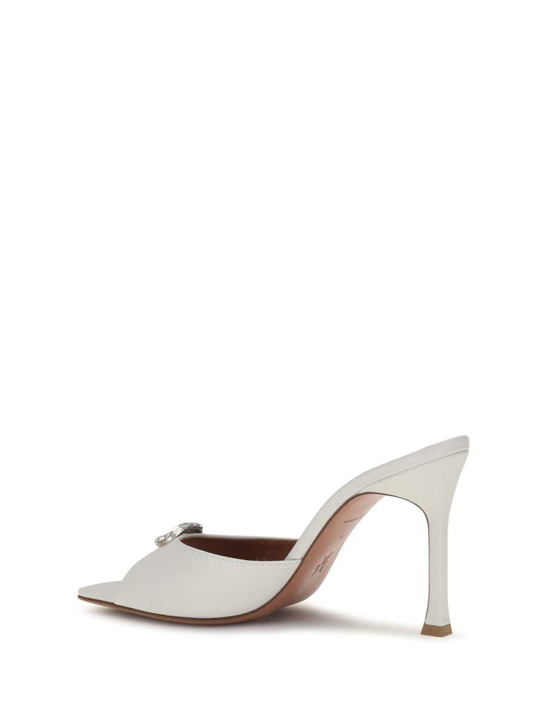 mule sandals camelia white by Selfnex