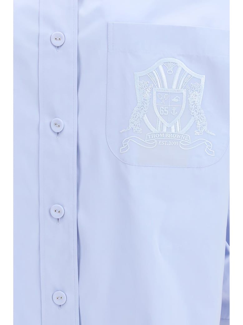 oversized cotton shirt light blue by Selfnex