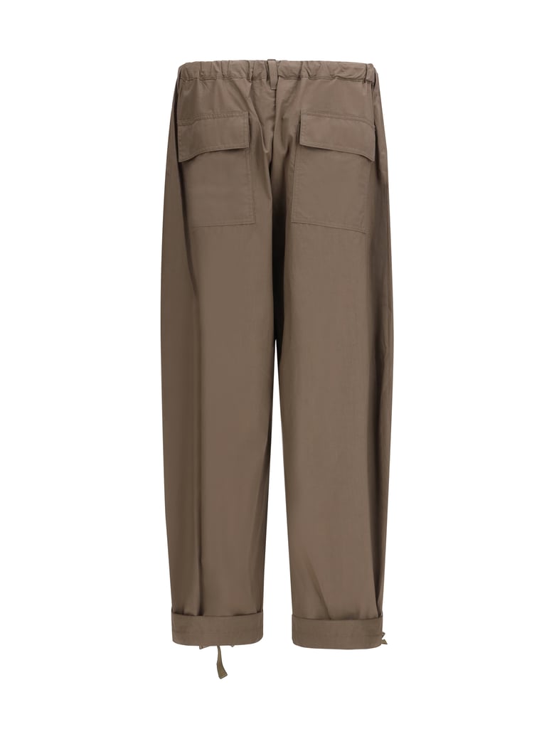 cotton trousers taupe by Selfnex