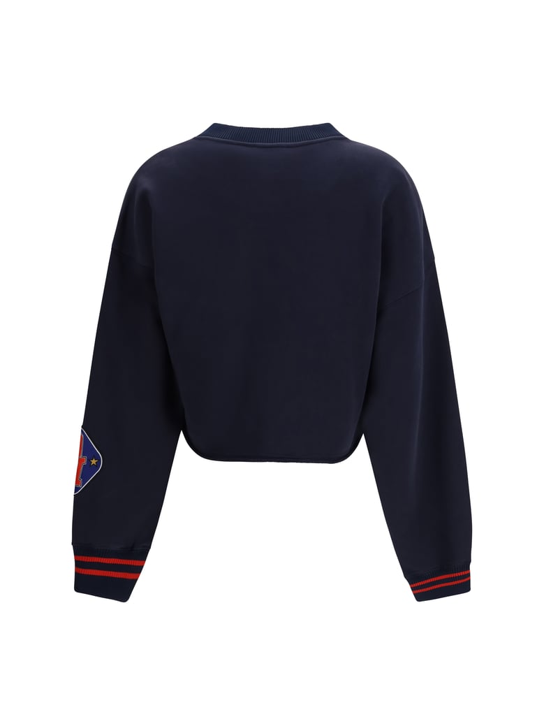 sweatshirt royal patch night sky/haute red by Selfnex