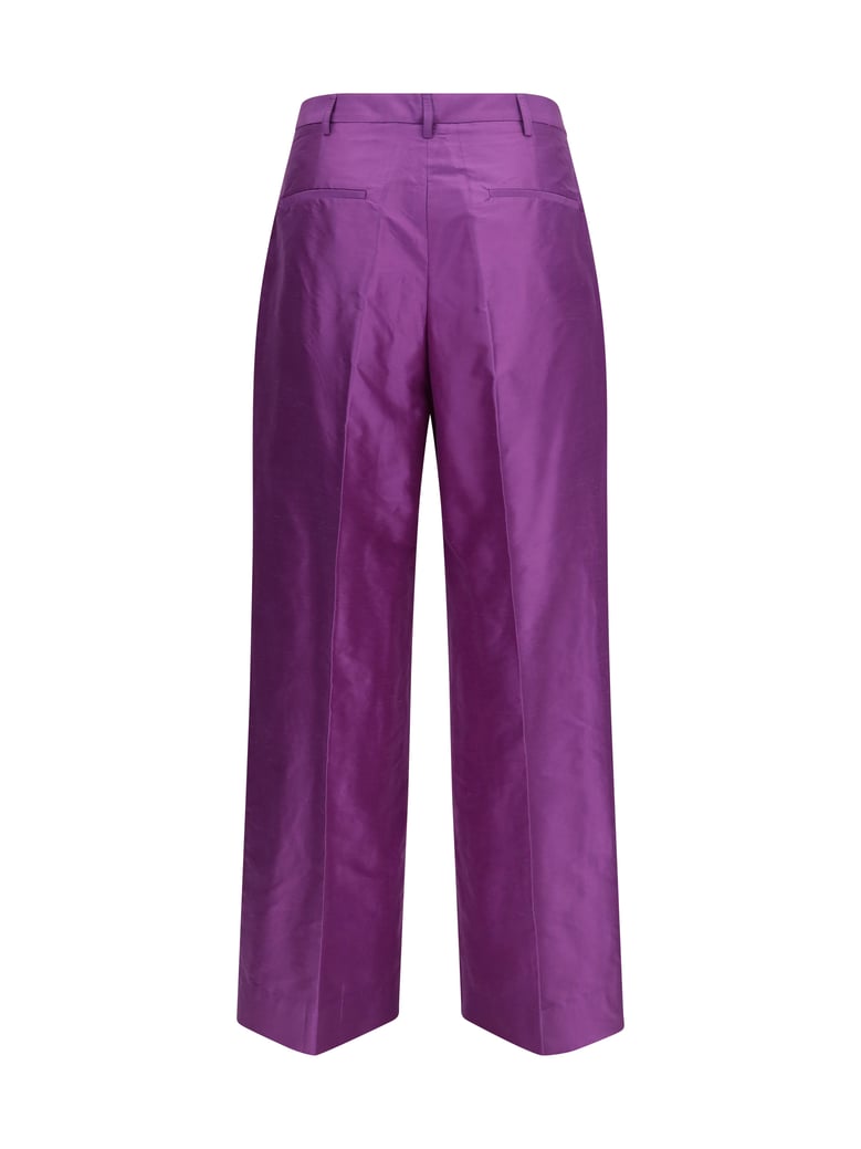 pants charlene purple silk by Selfnex