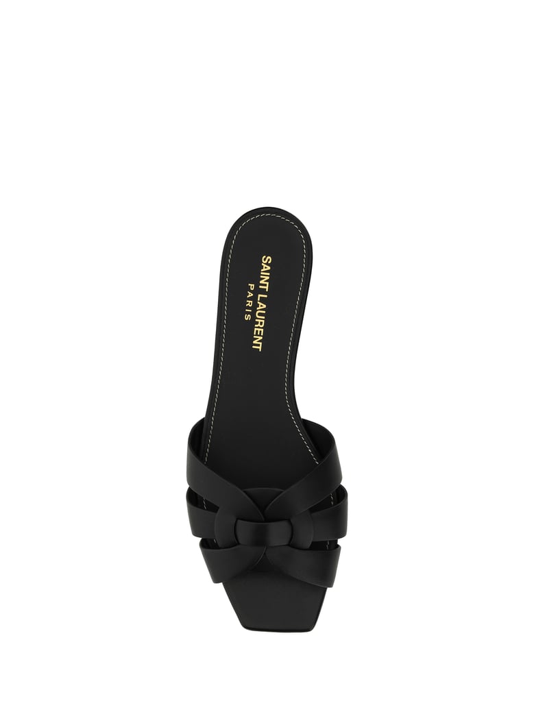 leather sandals black by Selfnex