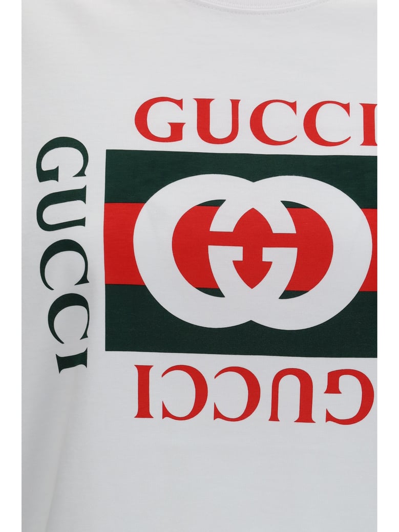 t-shirt ancora g loved cotton white/green by Selfnex
