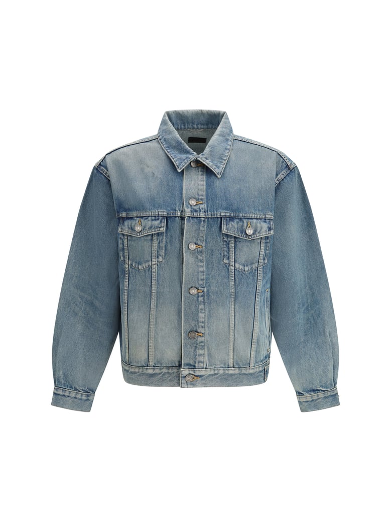 denim trucker jacket sky blue by Selfnex