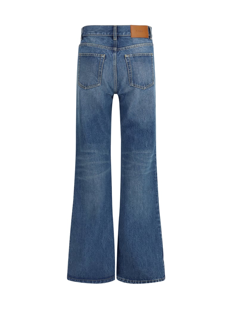 flared jeans faded indigo by Selfnex