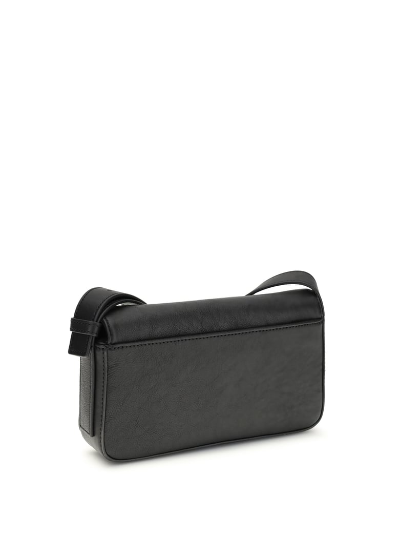 shoulder bag black calf leather by Selfnex