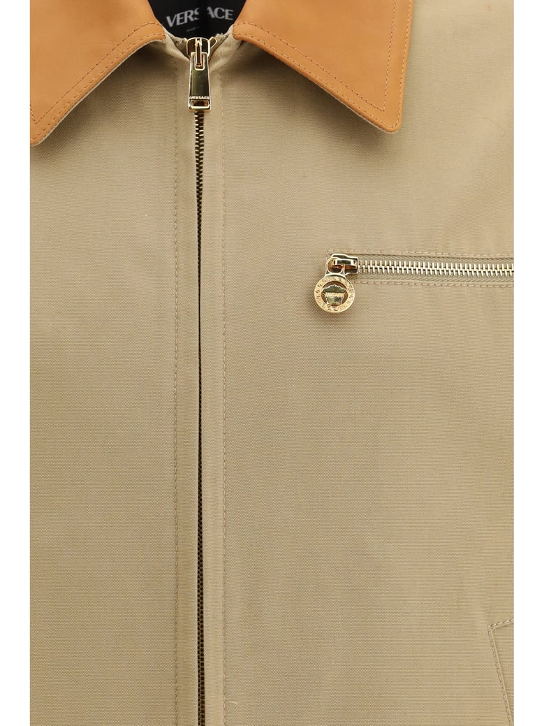 cotton jacket warm beige by Selfnex
