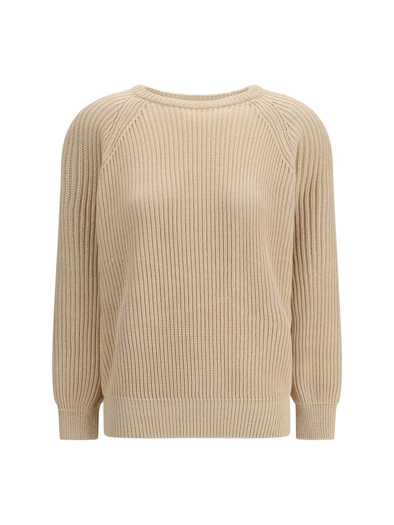 pullover ribbed cotton light brown by Selfnex