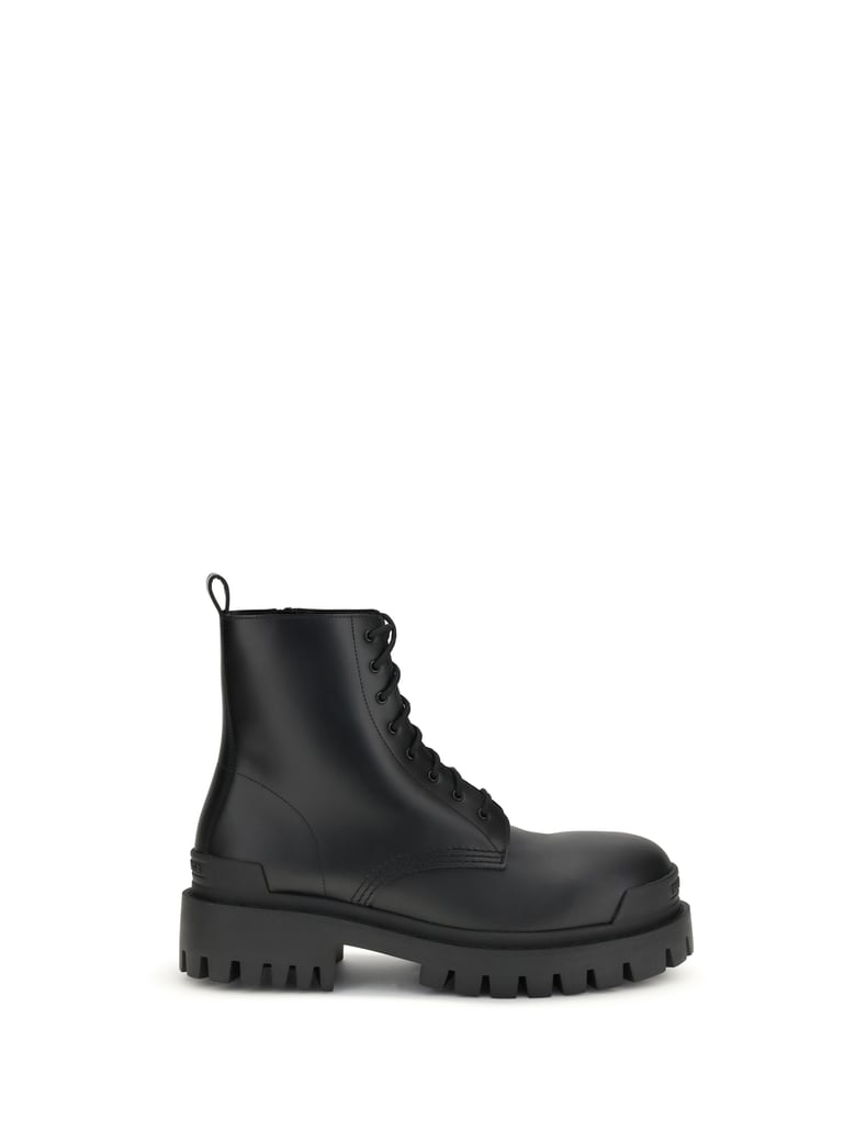 strike lace-up boots in black by Selfnex