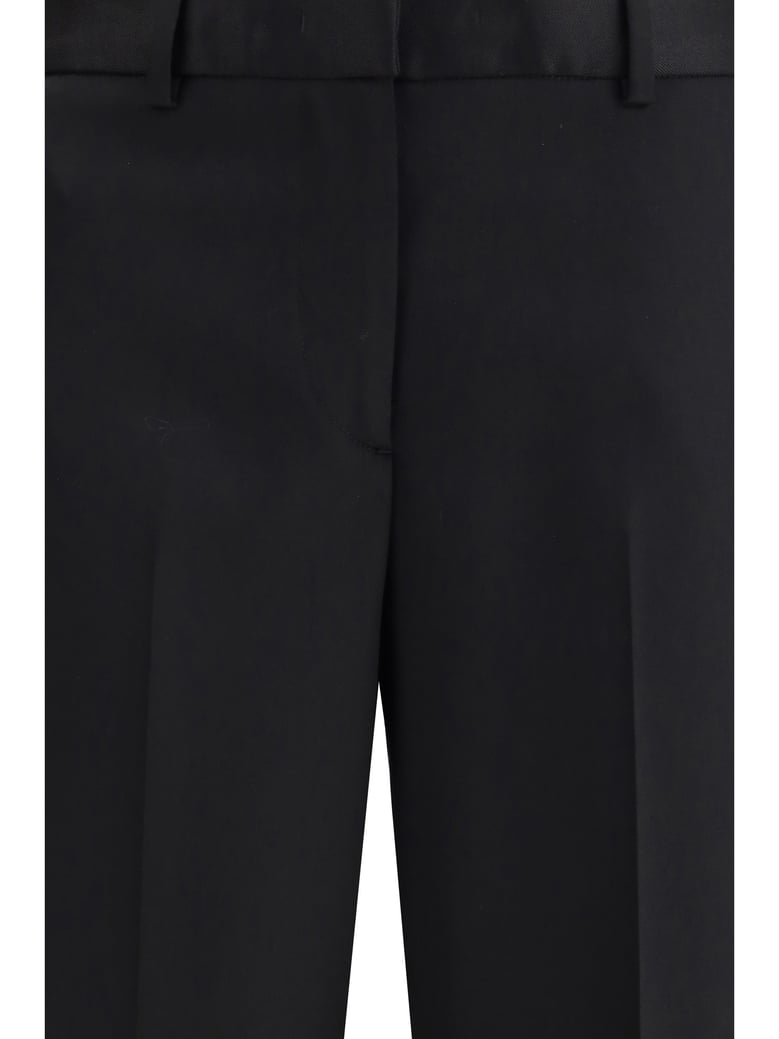 straight tailored pants black by Selfnex