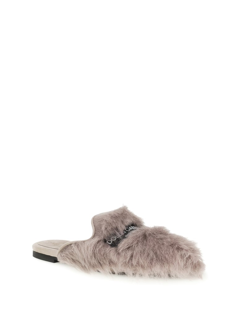 mules sheepskin grey by Selfnex