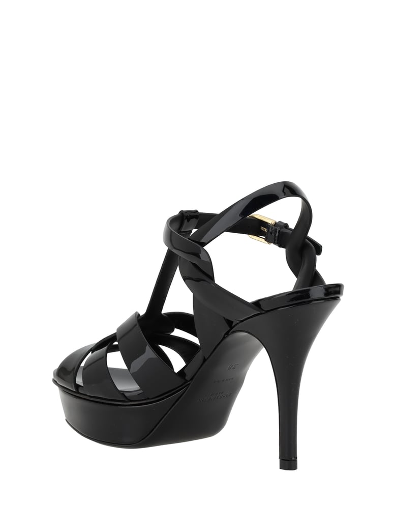 sandals tribute patent leather black by Selfnex