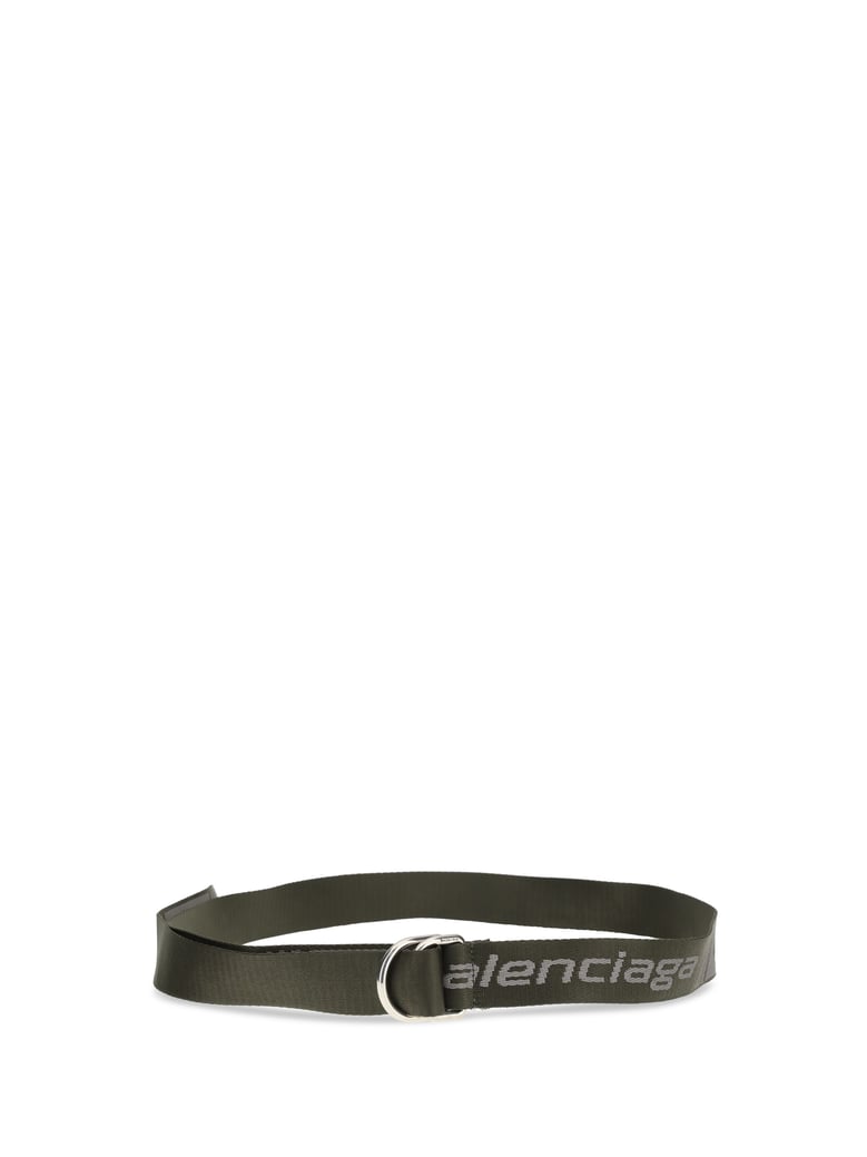 belt d-ring jacquard khaki/grey by Selfnex