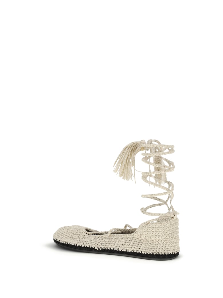 lace-up ballerinas arpa black by Selfnex