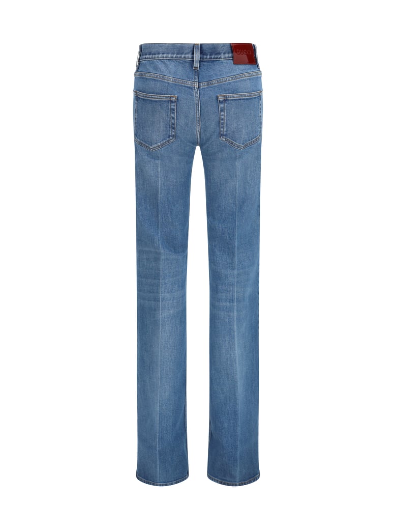 jeans flared stretch cotton blue by Selfnex