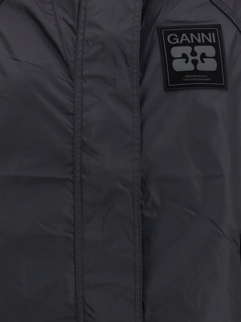 jacket recycled nylon black by Selfnex