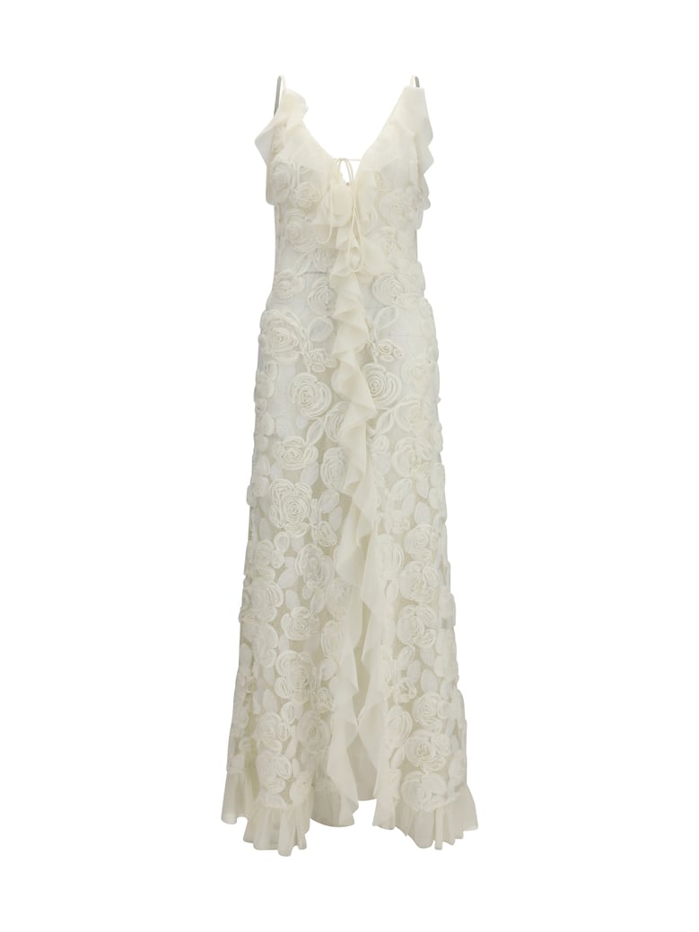 long evening dress cream by Selfnex