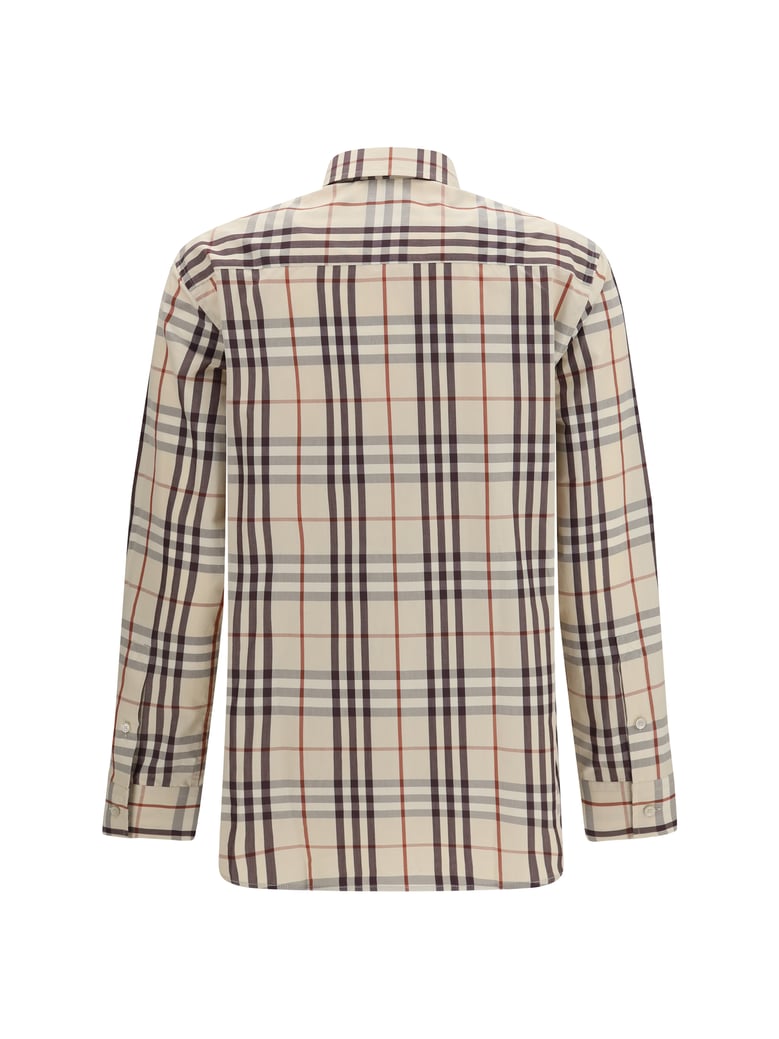 shirt check cotton almond beige by Selfnex