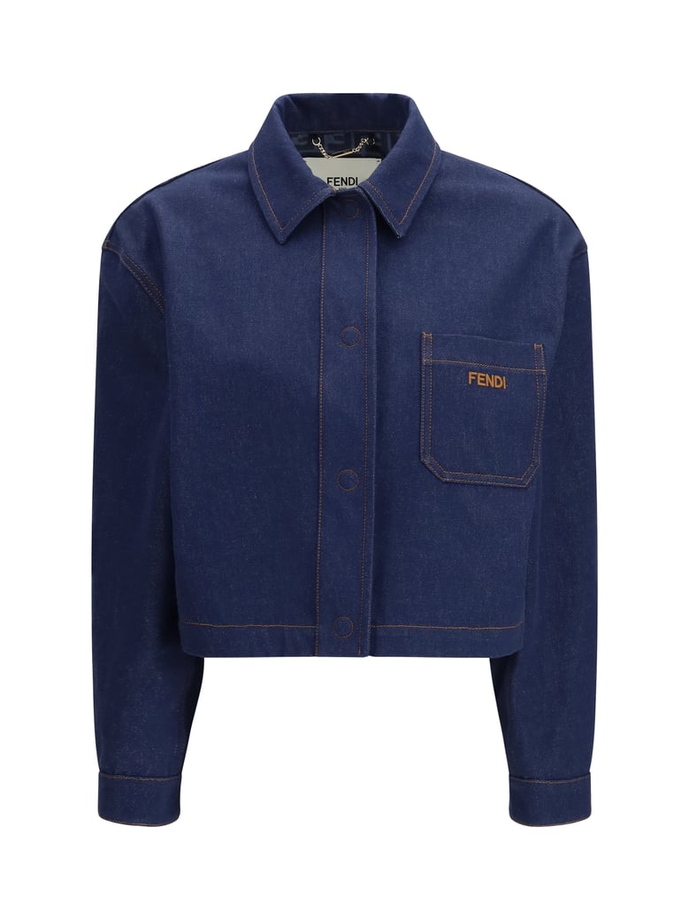 cropped denim jacket navy by Selfnex