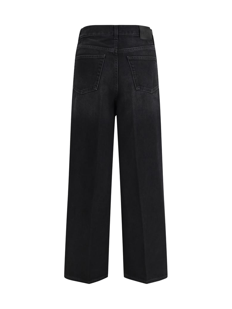 wide-leg jeans faded black by Selfnex