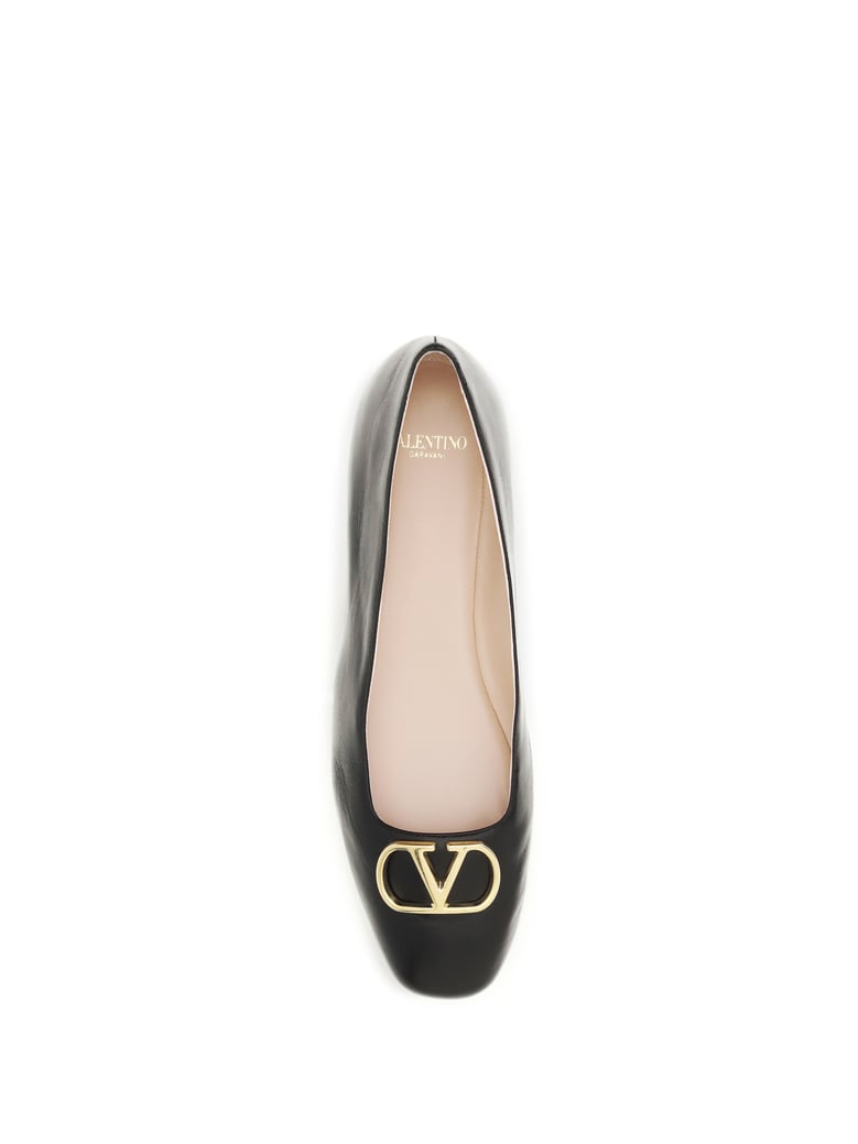 ballerina flats vlogo signature black nappa by Selfnex