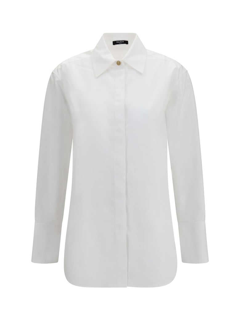 shirt cotton poplin optical white by Selfnex