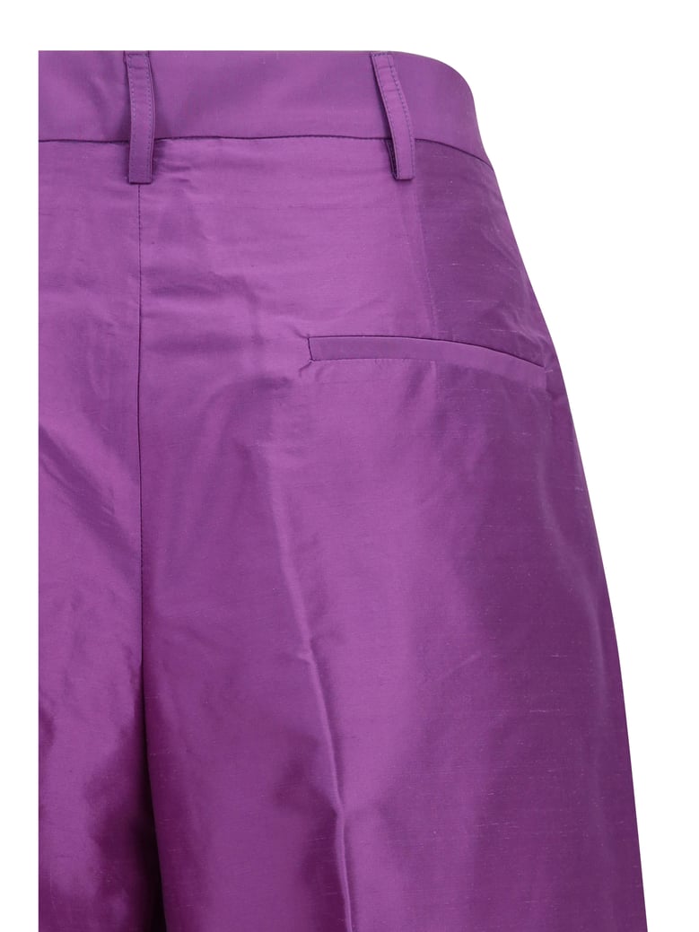 pants charlene purple silk by Selfnex