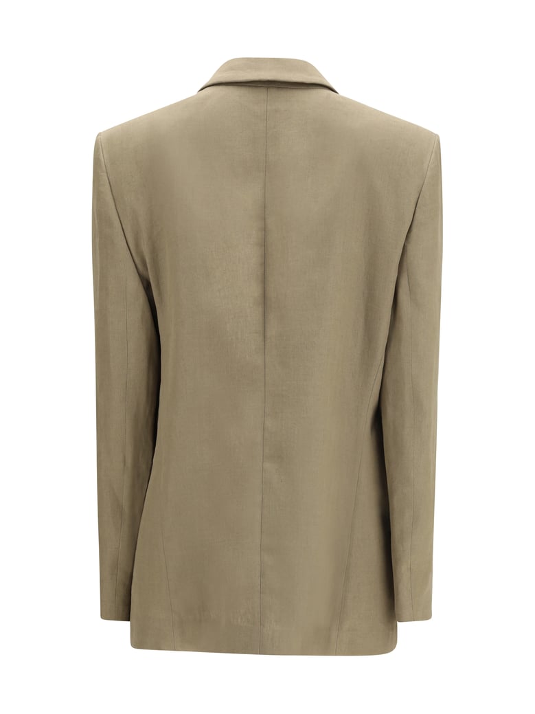 single-breasted linen jacket by Selfnex