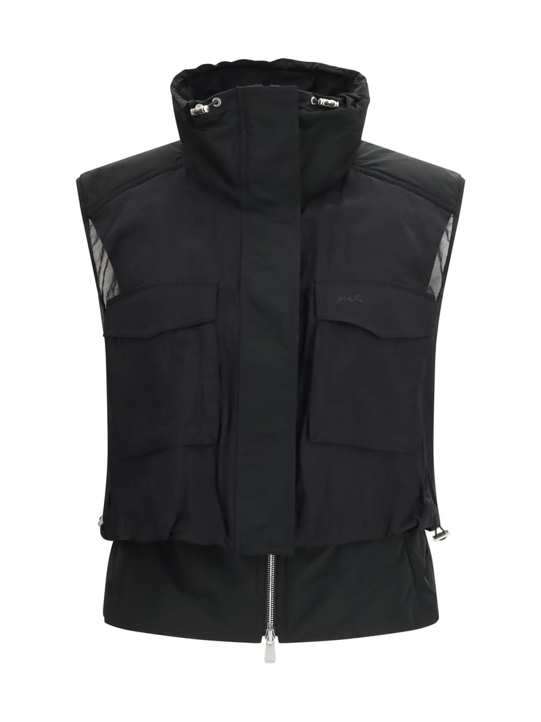 vest geraldine black nylon by Selfnex