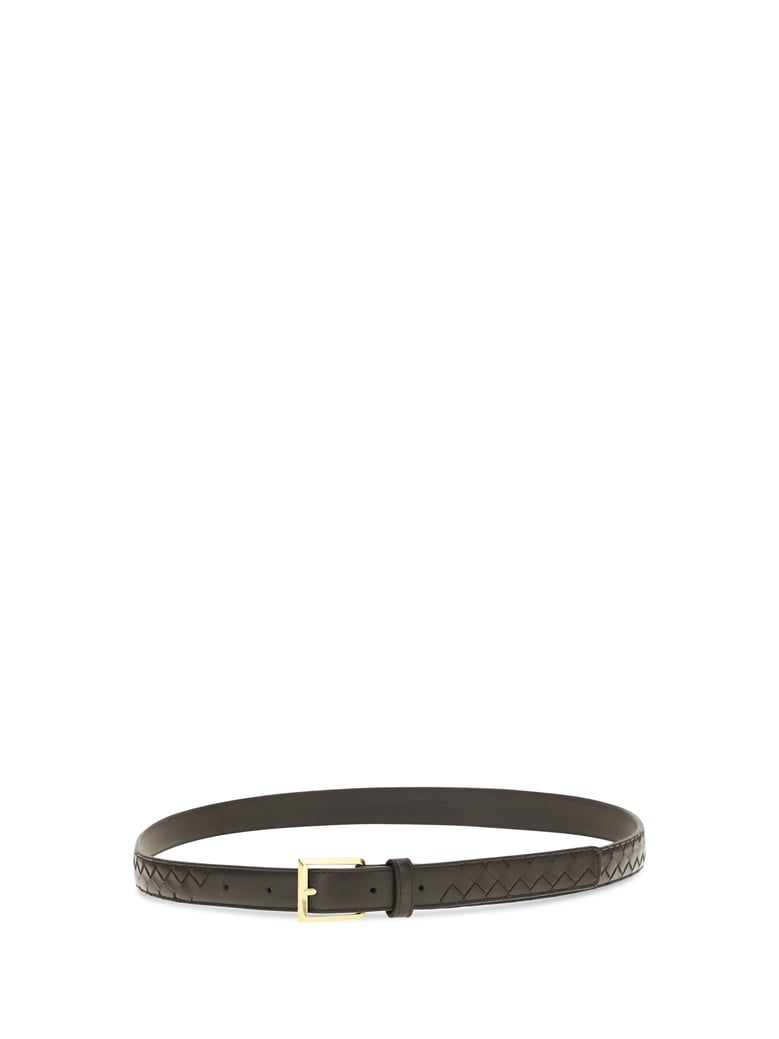 belt intrecciato espresso leather by Selfnex